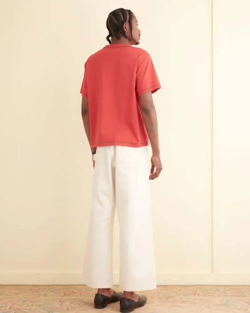 Cut & Sew<BODE Twin Parakeet Tee Red