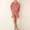 Shirts<BODE Valance Stripe Short Sleeve Shirt