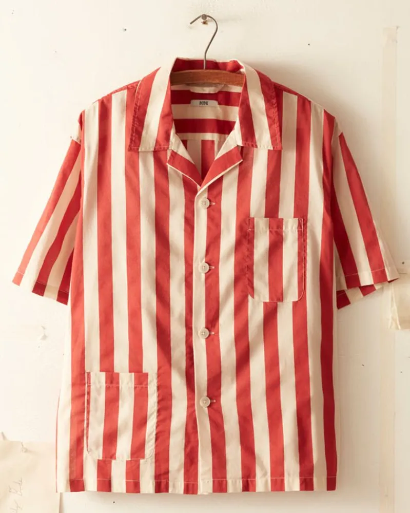 Shirts<BODE Valance Stripe Short Sleeve Shirt