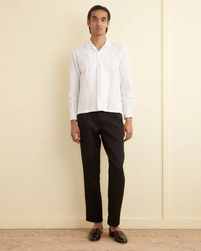 Shirts<BODE Village Garden Long Sleeve Shirt White