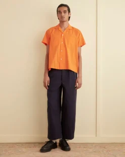 Shirts<BODE Voile Double-Pocket Short Sleeve Shirt - Orange