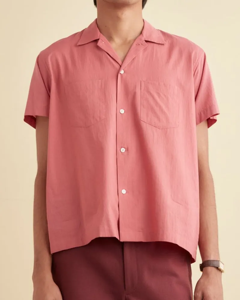 Shirts<BODE Voile Double-Pocket Short Sleeve Shirt - Pink