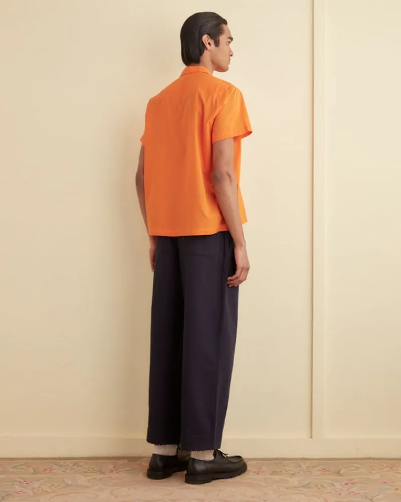 Shirts<BODE Voile Double-Pocket Short Sleeve Shirt - Orange