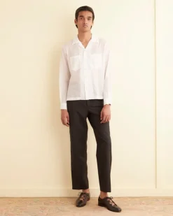 Shirts<BODE Voile Long Sleeve Shirt White