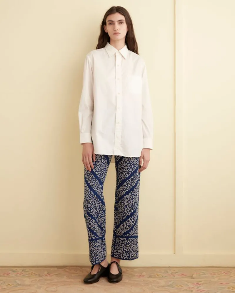 Tops<BODE Voile Murray Shirt White