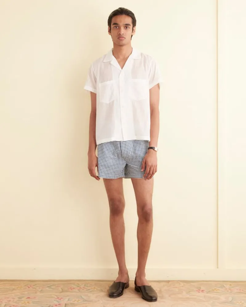 Shirts<BODE Voile Short Sleeve Shirt White