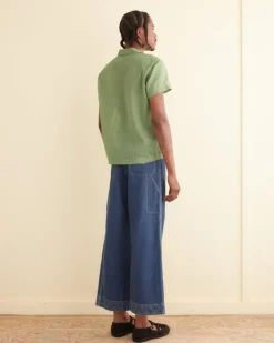 Shirts<BODE Voile Short Sleeve Shirt Green