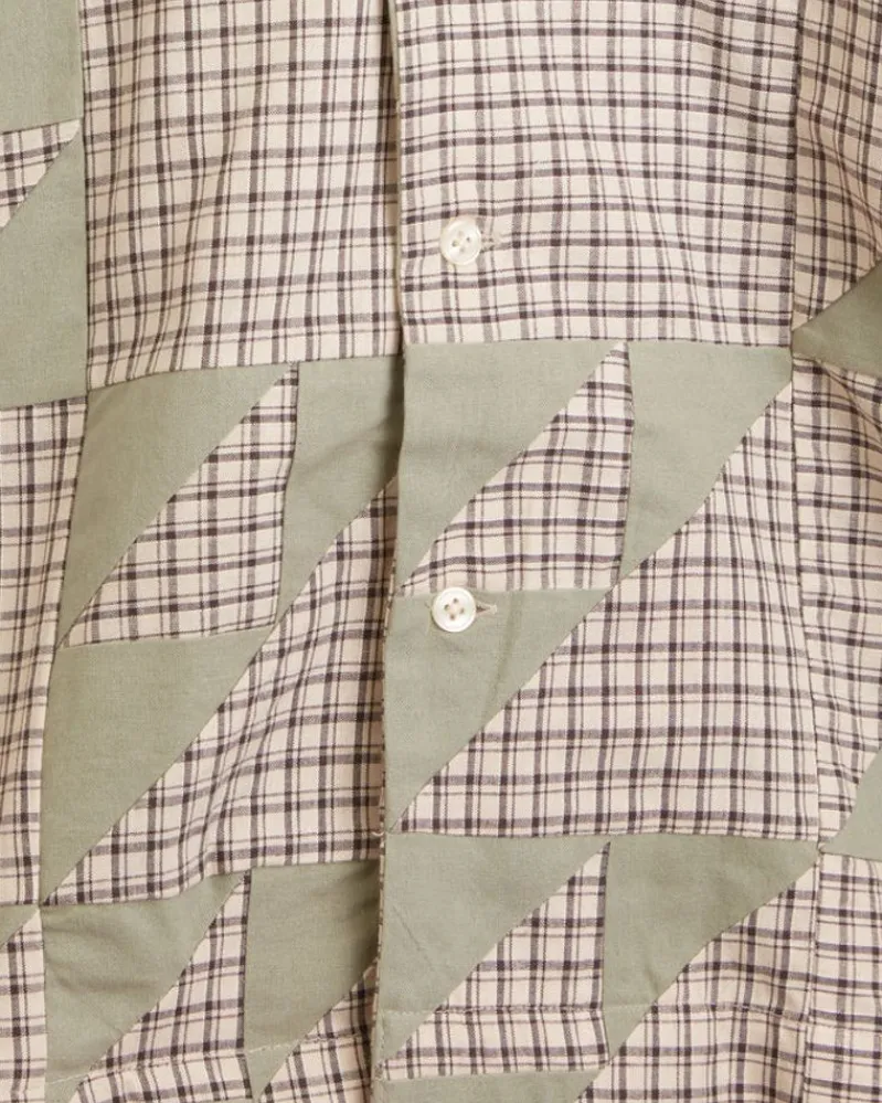 Shirts<BODE Wandering Lover Quilt Long Sleeve Shirt - Mint