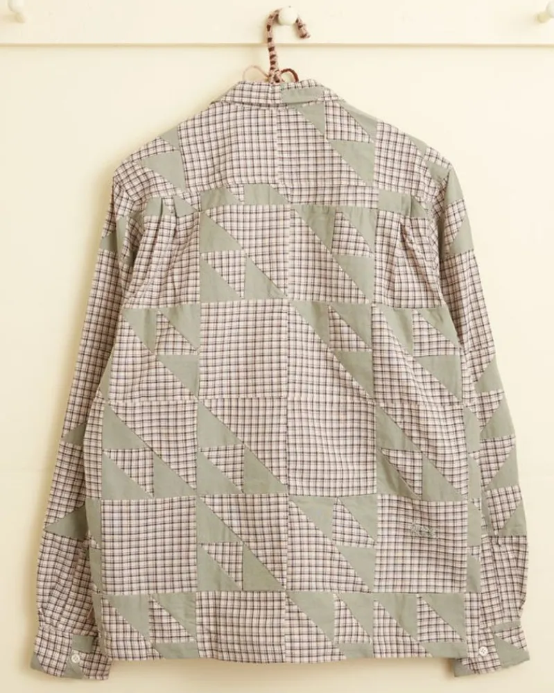 Shirts<BODE Wandering Lover Quilt Long Sleeve Shirt - Mint