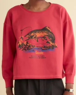 Cut & Sew<BODE White River Crewneck Red