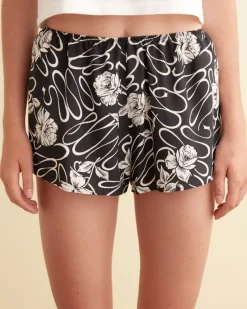 Shorts<BODE White Rose Shorts - S Black