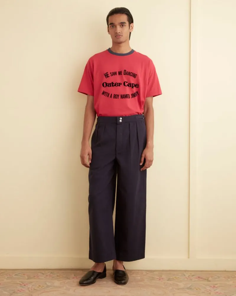 Trousers & Pants<BODE Wide Leg Snap Trousers Midnight