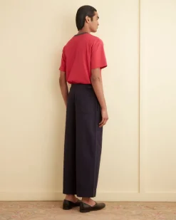 Trousers & Pants<BODE Wide Leg Snap Trousers Midnight