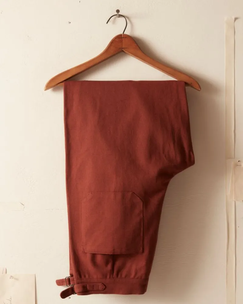 Trousers & Pants<BODE Wide Leg Snap Trousers - Cinnamon