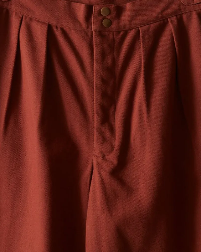 Trousers & Pants<BODE Wide Leg Snap Trousers - Cinnamon