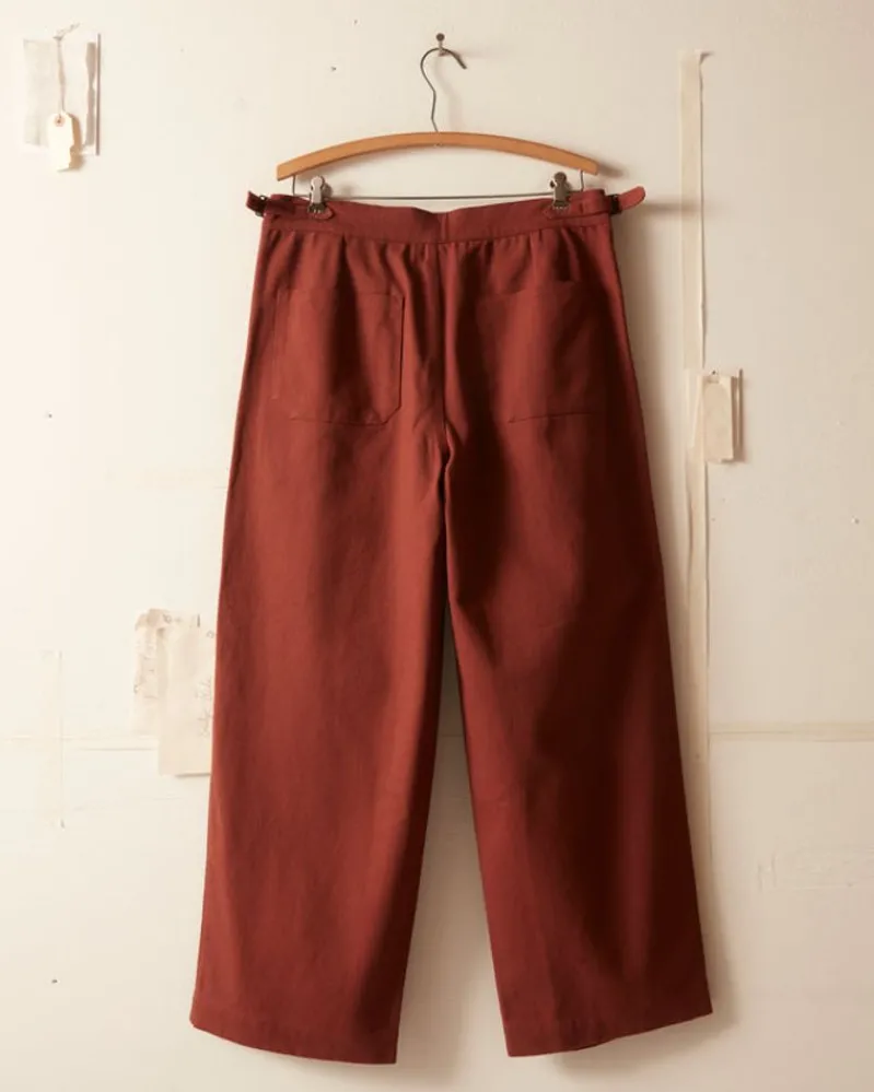 Trousers & Pants<BODE Wide Leg Snap Trousers - Cinnamon