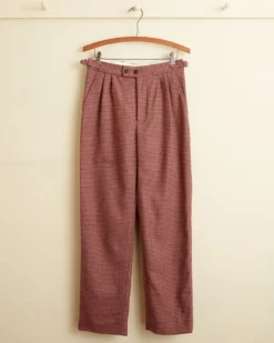 Trousers & Pants<BODE Wild Salmon Trousers - 28 Burgundy