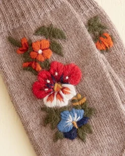 Accessories<BODE Wildflower Mittens Brown