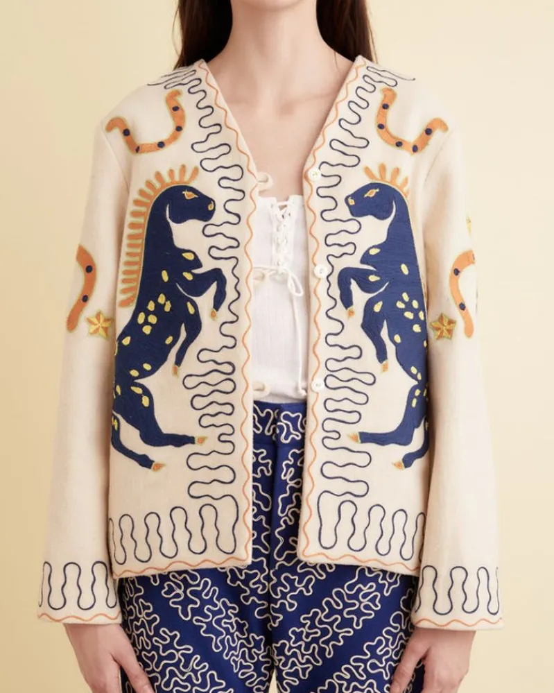 Outerwear<BODE Winter Stallion Jacket Cream