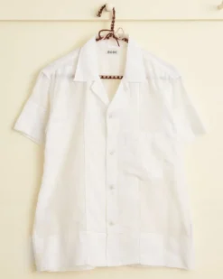 Shirts<BODE Zephyr Cotton Short Sleeve Shirt - Xs White